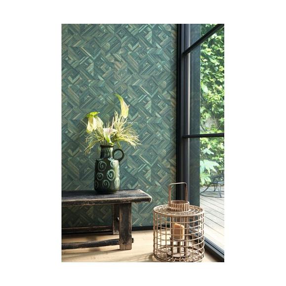 Обои Casadeco 88187832 Paille Vert canopee