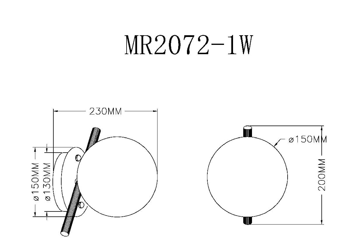 Бра Myfar Francis MR2072-1W