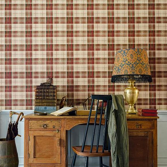 Обои Mind the gap WP30012 Countryside Plaid Leather
