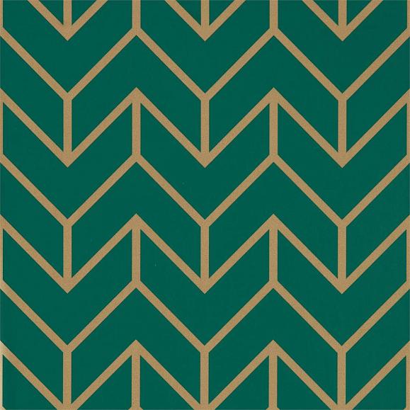 Обои Harlequin 111984 Tessellation Teal/Gold