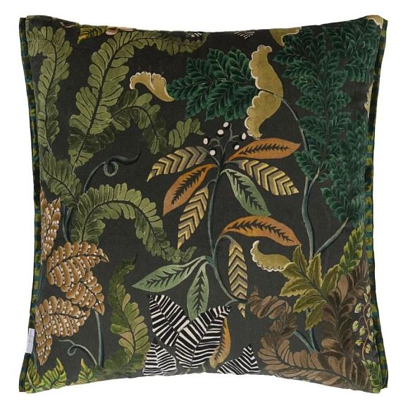Подушка CCDG1452, Brocart Decoratif Velours, Olive, Designers Guild 55 x 55см
