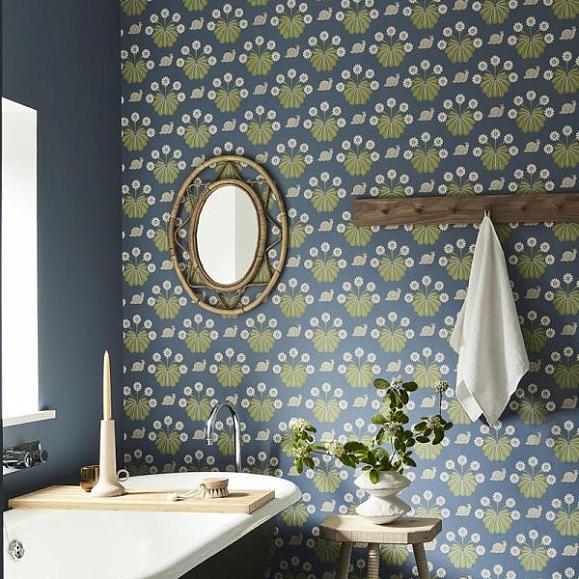 Обои Little Greene 0260BUJUNIP Burges Snail Juniper
