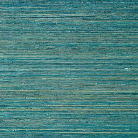 Обои Thibaut T24073 Raffia Palm Turquoise