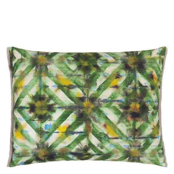 Подушка CCDG1459, Parquet Batik, Forest, Designers Guild 60 x 45см