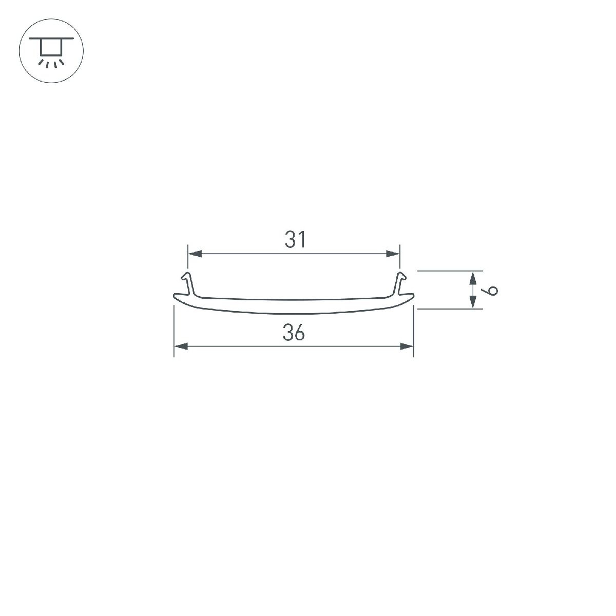 Экран Arlight STRETCH-S-35-CEIL-CENTER-10m 040821(1)