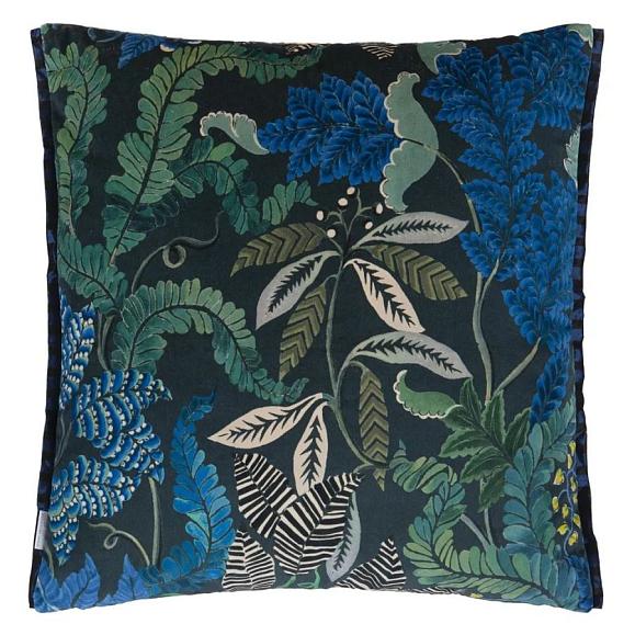 Подушка CCDG1451, Brocart Decoratif Velours, Indigo, Designers Guild 55 x 55см