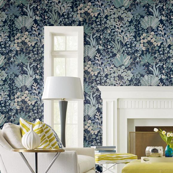 Обои York BL1812 Forest Floor Navy