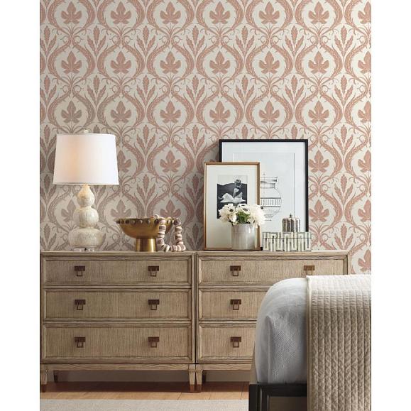 Обои York DM4923 Adirondack Damask Clay/Beige