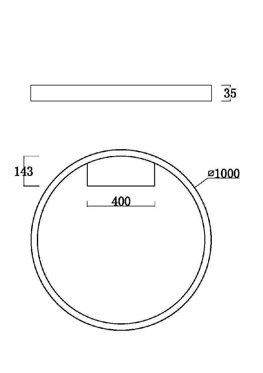 Потолочный светильник Maytoni Rim MOD058CL-L65BS3K