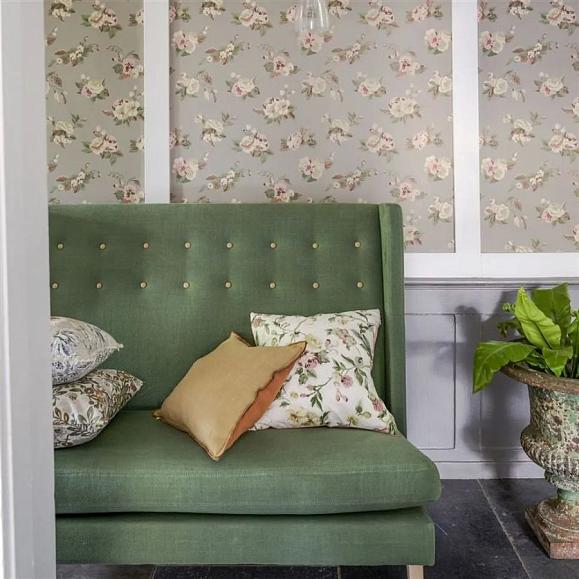 Подушка CCDG1308, Brera Lino, Brick&Turmeric, Designers Guild 43x43см