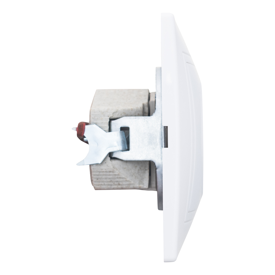 Розетка 2П скрытой установки 16А 250В IP20, белая (керамика) "Дельта" General 477215