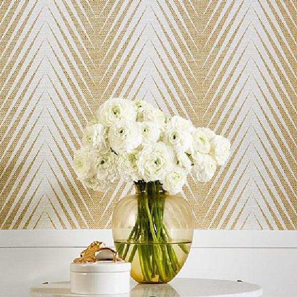 Обои Thibaut T12826 Viva Metallic Gold