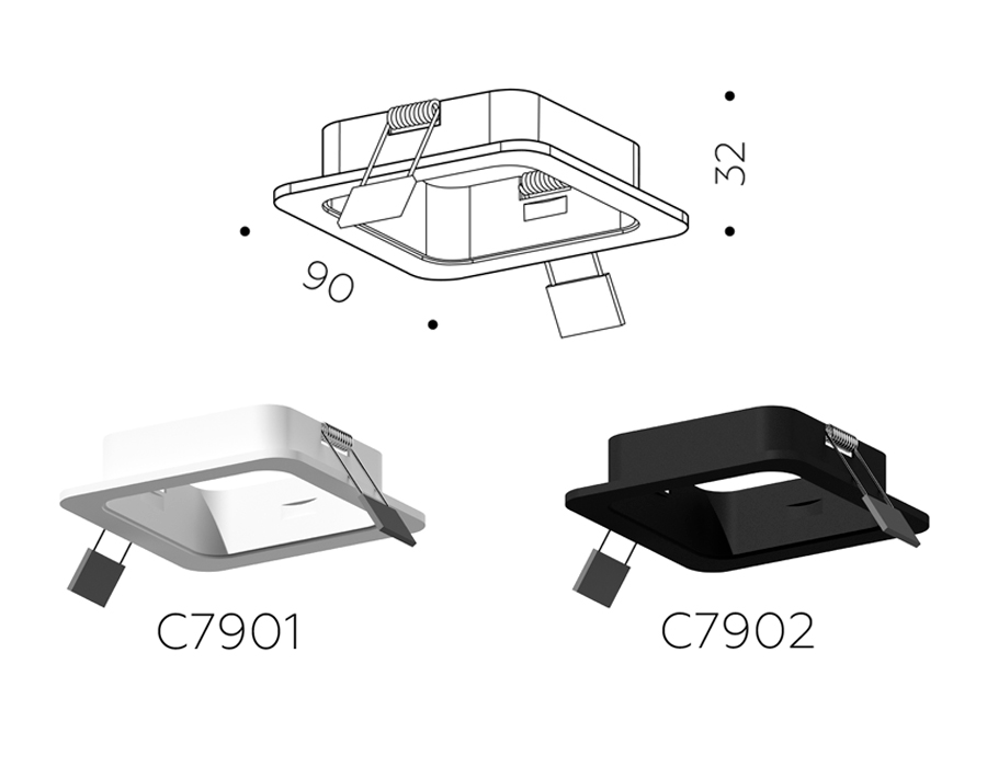 Корпус светильника Ambrella Light DIY Spot C7901