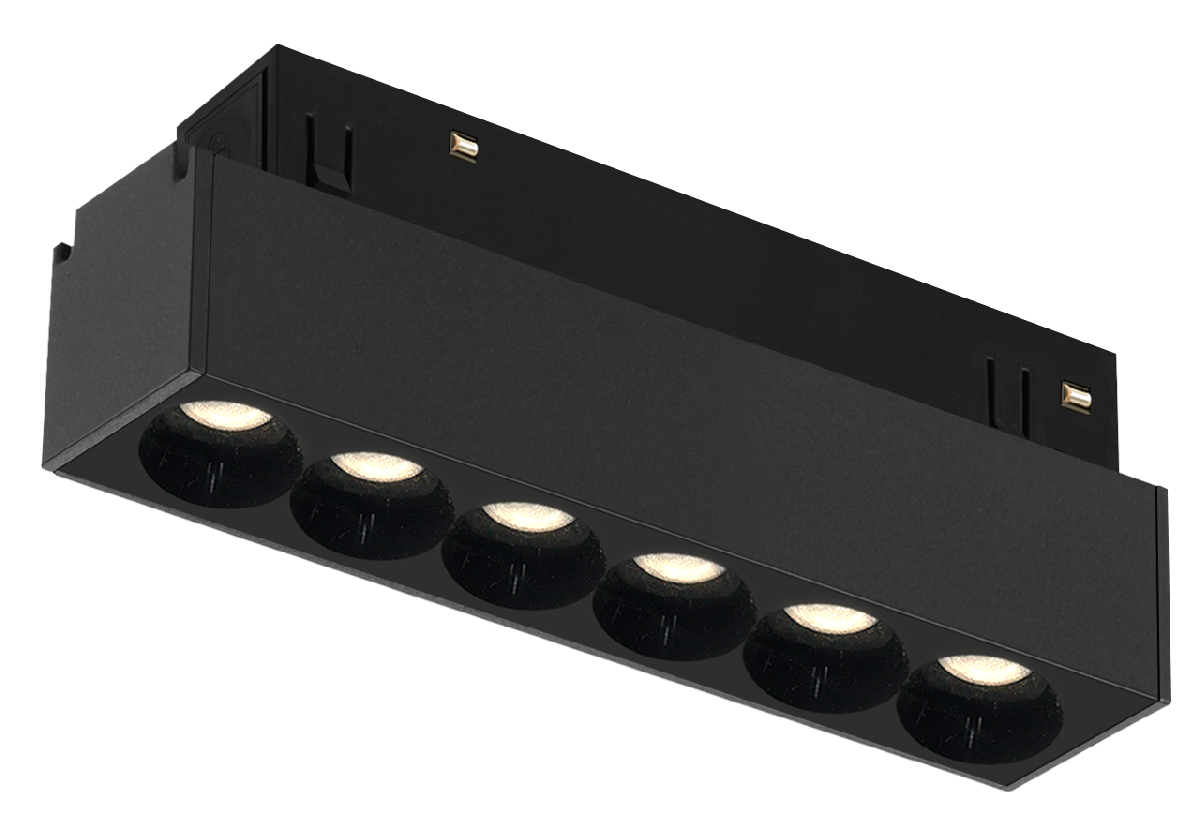 Трековый магнитный светильник iLedex Vision 4822-002-L120-6W-38DG-4000K-BK