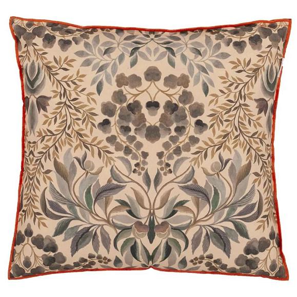 Подушка CCDG1385, Ikebana Damask, Coral, Designers Guild 50 x 50см