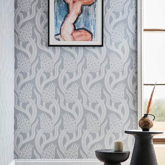 Обои Zoffany 312995 Persian Tulip Quartz Grey