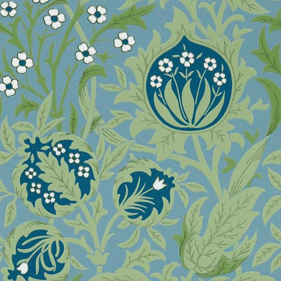 Обои Morris 217200 Elmcote Dearle Blue