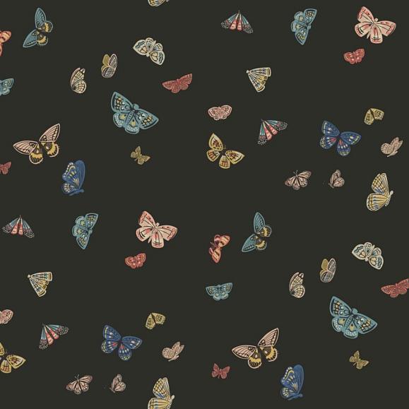 Обои York RF7413 Butterfly House Black