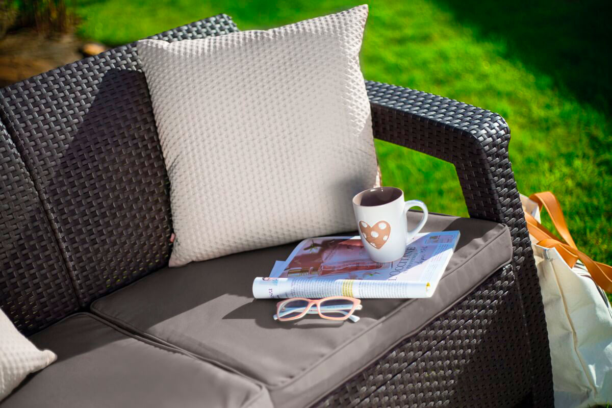 Комплект мебели Corfu Love Seat (2х мест.диван), коричневый