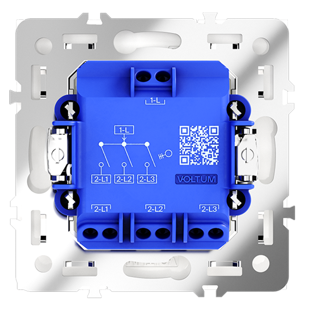Выключатель трехклавишный Voltum S70 VLS030103 (кашемир)