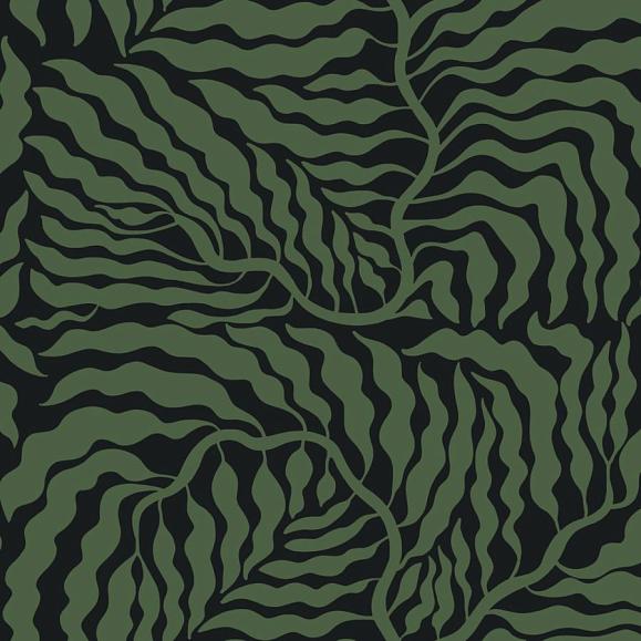 Обои York AG2061 Fern Fronds Black/Green