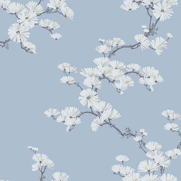 Обои Paper&Ink BL70512 Chinoiserie Tree Navy