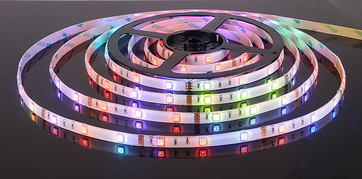 Светодиодная лента Elektrostandard 12V 7,2W 30Led 5050 IP65 RGB, 5м 4690389038457 a027836