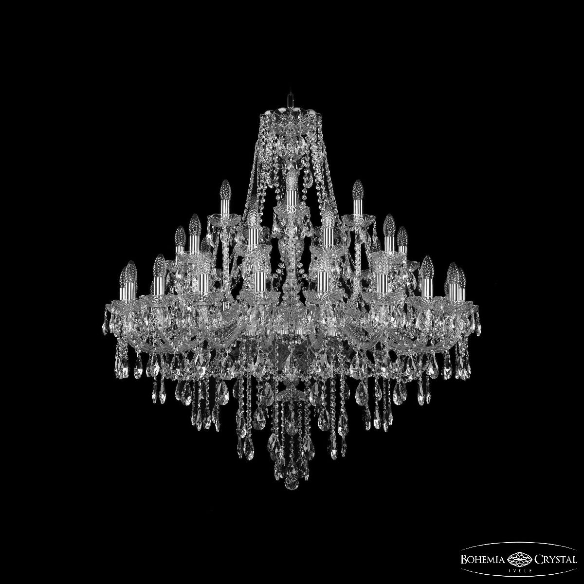 Подвесная люстра Bohemia Ivele Crystal 1415/20+10+5/360 Ni