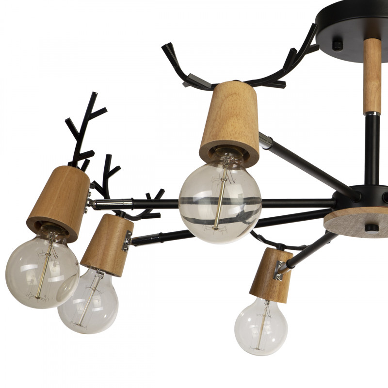 Люстра на штанге Loft IT Sven 10024/8 Black
