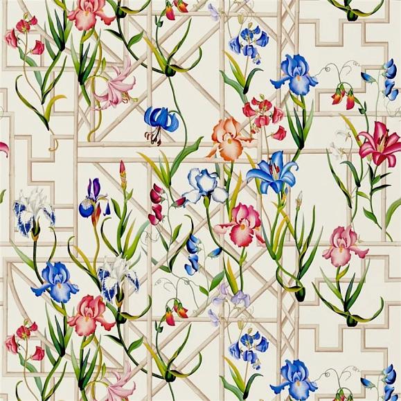 Обои Christian Lacroix PCL7045/01 Fretwork Garden Azur