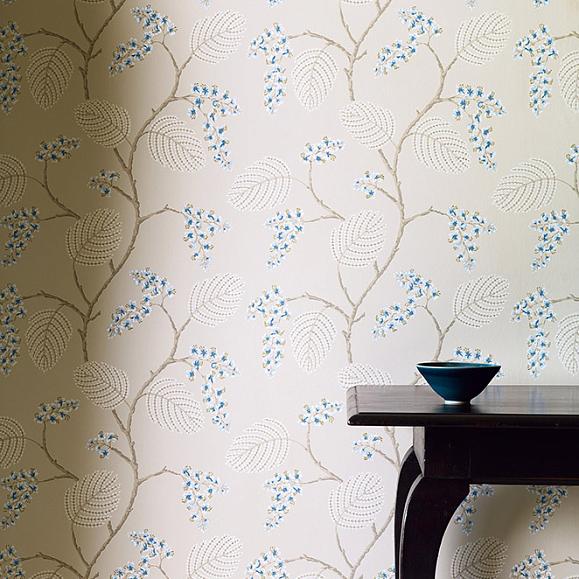Обои Colefax and Fowler 07141/06 Atwood Blue/Beige