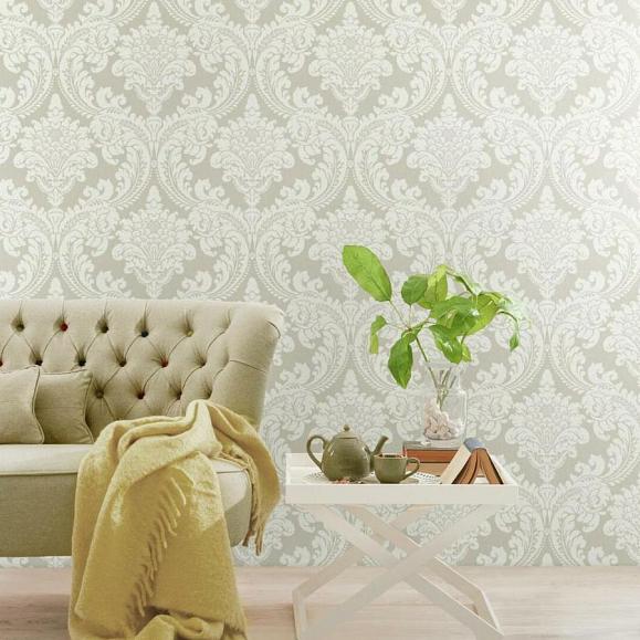Обои York GR6023 Tapestry Damask Linen