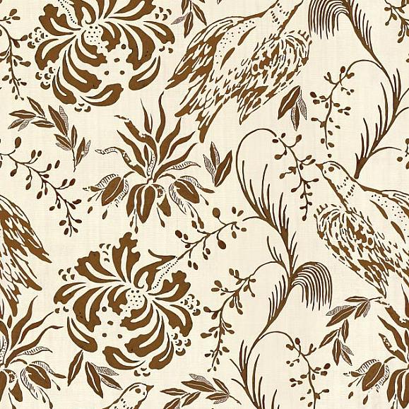 Обои Mind the gap WP30017 Folk Embroidery Tobacco