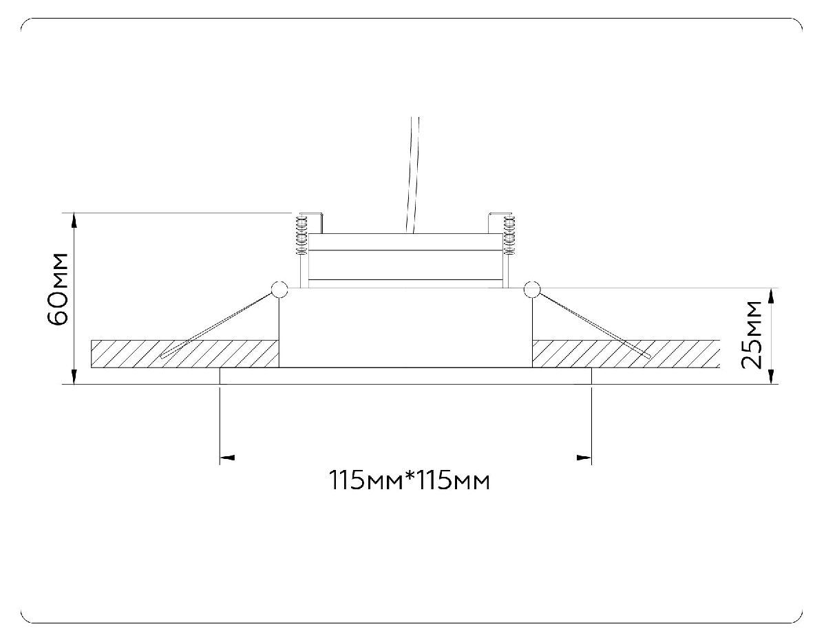 Встраиваемый светильник Ambrella Light GX Standard Tech Techno Spot TN52342