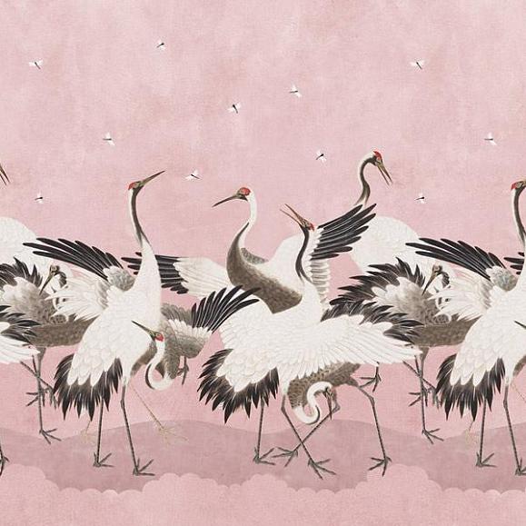 Панно Hygge Wall H11401 Dancing Cranes Rose