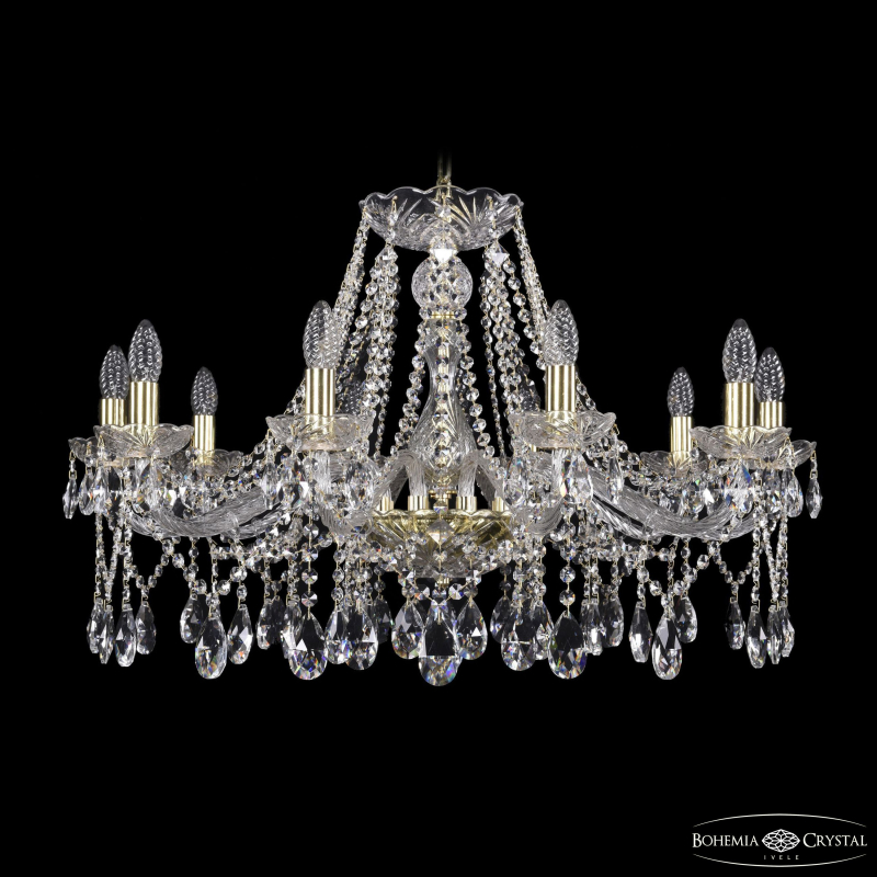 Подвесная люстра Bohemia Ivele Crystal 1413/10/300 G