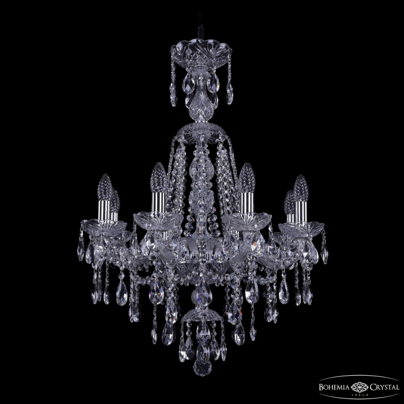 Подвесная люстра Bohemia Ivele Crystal 1415/8/200/XL-76 Ni