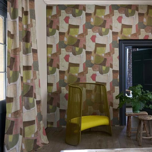 Панно Designers Guild PDG1201/02 Clay Collage Terracotta