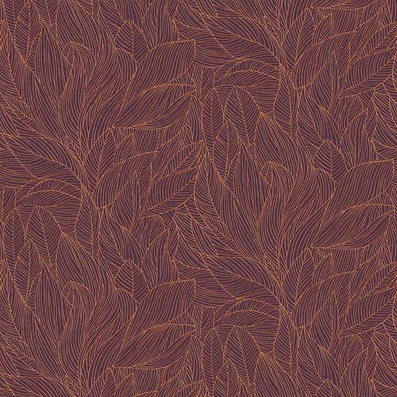 Обои Casamance 76602854 Hosta Pourpre/cuivre