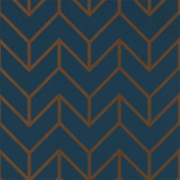 Обои Harlequin 111986 Tessellation Marine/Copper