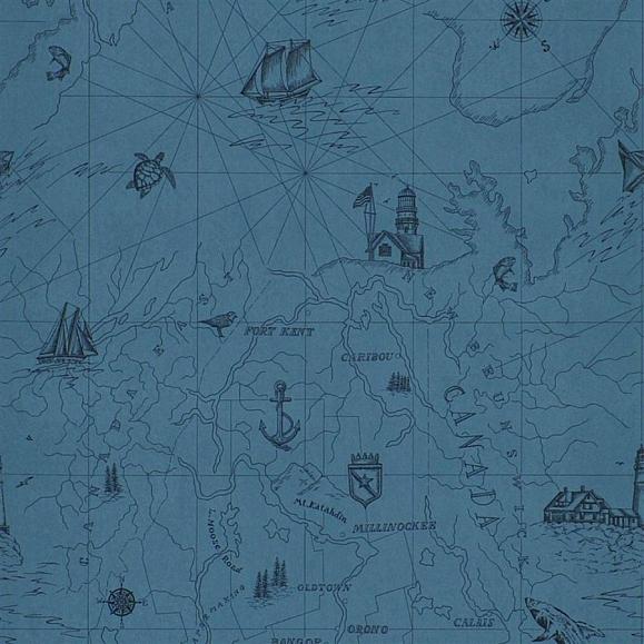 Обои Ralph Lauren PRL5027/03 Searsport Map Atlantic