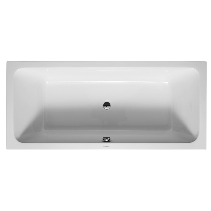 Duravit D-Code Ванна акриловая 180х80x40см , встраиваемая, с 2 наклонами для спины, выпуск центральный, цвет: белый