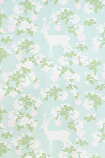Обои Majvillan 107-01М Apple Garden Turquoise