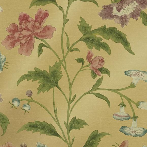 Обои Little Greene 0247CHEMERA China Rose EMERALD LUSTRE