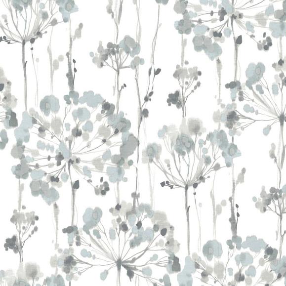 Обои York CI2426 Flourish Sheer Blue/Gray