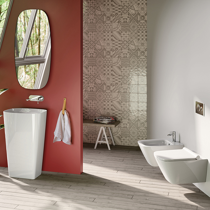 Catalano Green Раковина 55х38см., отдельностоящая, слив в пол, цвет: белый глянцевый