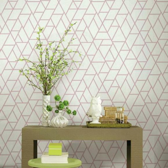 Обои York GR5913 Pathways White/Crimson