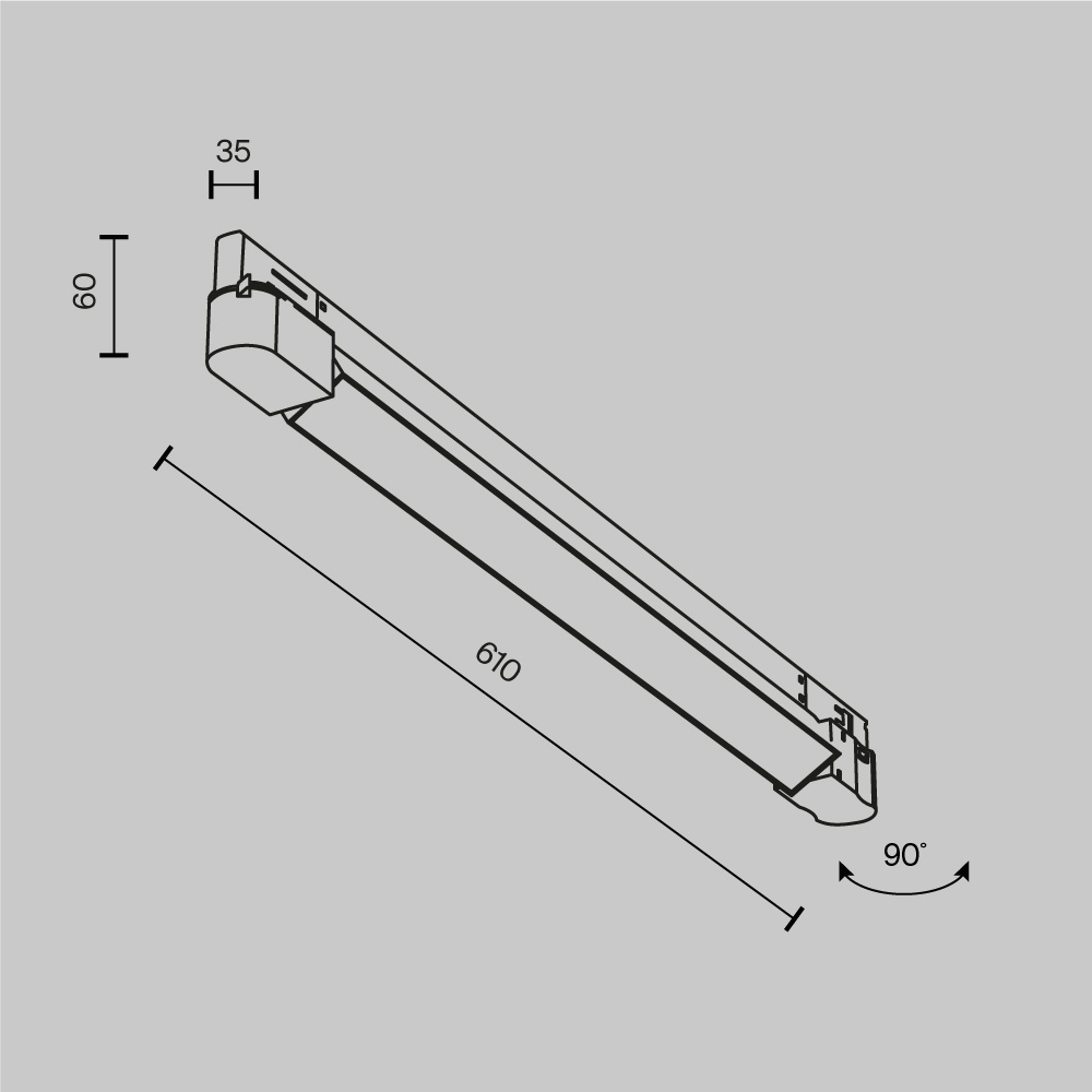 Трековый трехфазный светильник Maytoni Technical Basis TR196-3-20W2.7K-W(N)