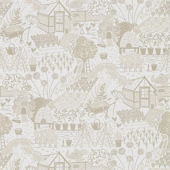 Обои Sanderson DHPO216353 Linen The Allotment