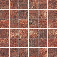ITALGRANITI I TRAVERTINI Mosaico Rosso Vein Cut 9mm